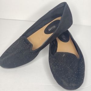 Seychelles smoking loafers bedazzled suede comfortable Night sky inspired shoes
